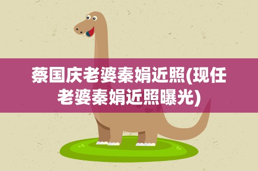 蔡国庆老婆秦娟近照(现任老婆秦娟近照曝光)