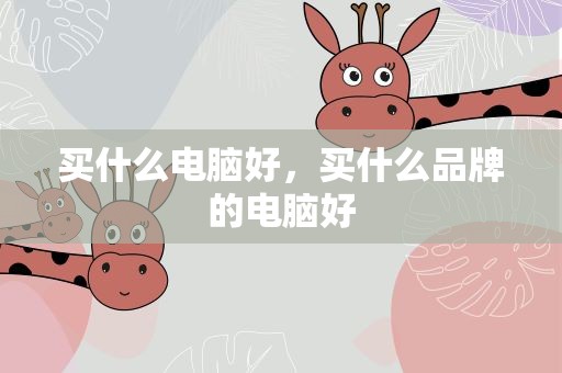 买什么电脑好，买什么品牌的电脑好