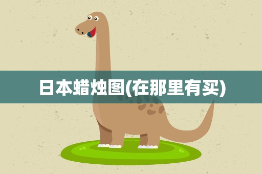 日本蜡烛图(在那里有买)