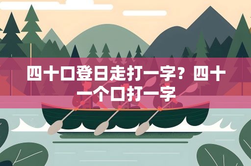 四十口登日走打一字？四十一个口打一字