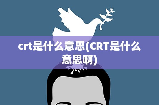 crt是什么意思(CRT是什么意思啊)
