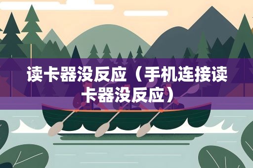 读卡器没反应（手机连接读卡器没反应）