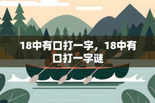 18中有口打一字，18中有口打一字谜