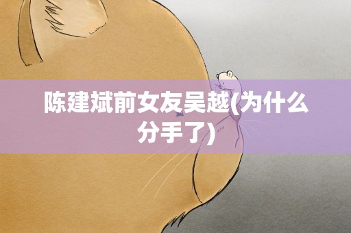 陈建斌前女友吴越(为什么分手了)