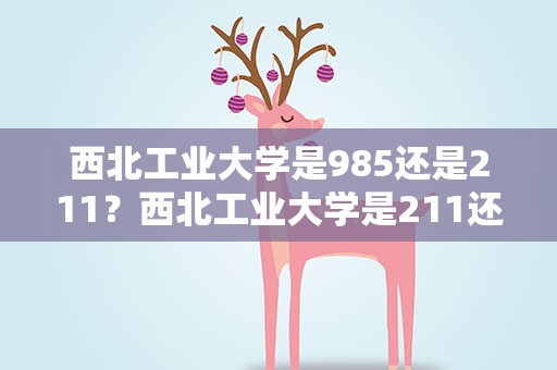 西北工业大学是985还是211？西北工业大学是211还是985