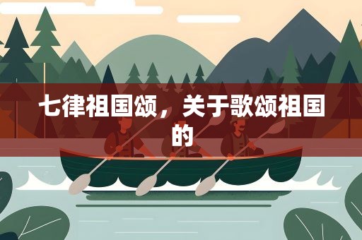 七律祖国颂，关于歌颂祖国的
