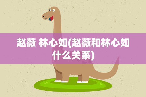 赵薇 林心如(赵薇和林心如什么关系)