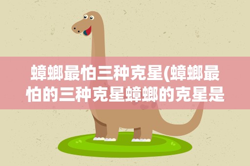 蟑螂最怕三种克星(蟑螂最怕的三种克星蟑螂的克星是什么)