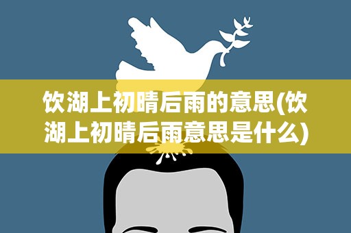 饮湖上初晴后雨的意思(饮湖上初晴后雨意思是什么)
