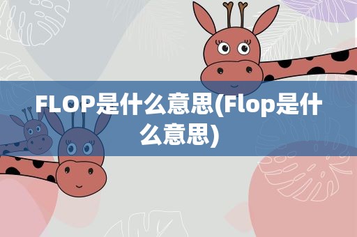 FLOP是什么意思(Flop是什么意思)