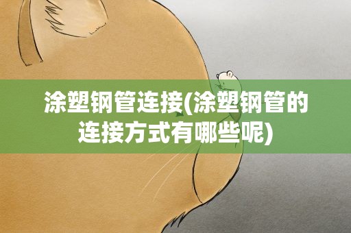 涂塑钢管连接(涂塑钢管的连接方式有哪些呢)