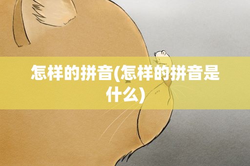 怎样的拼音(怎样的拼音是什么)