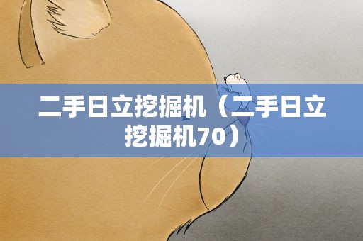 二手日立挖掘机（二手日立挖掘机70）