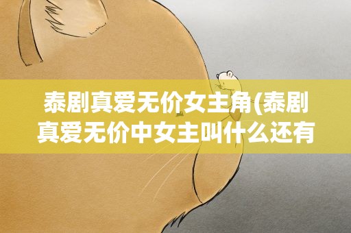 泰剧真爱无价女主角(泰剧真爱无价中女主叫什么还有没有她主演的)