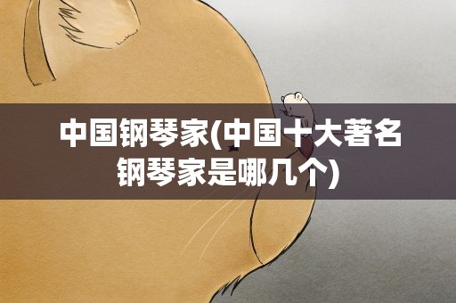 中国钢琴家(中国十大著名钢琴家是哪几个)