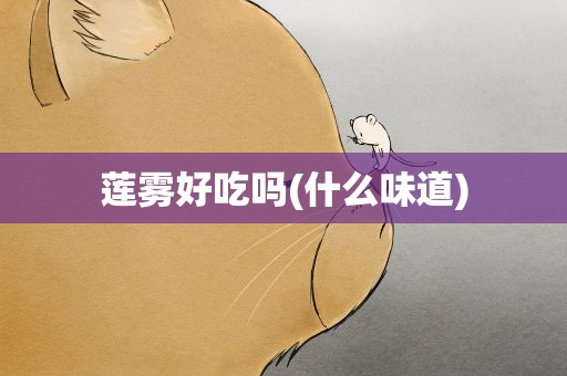 莲雾好吃吗(什么味道)