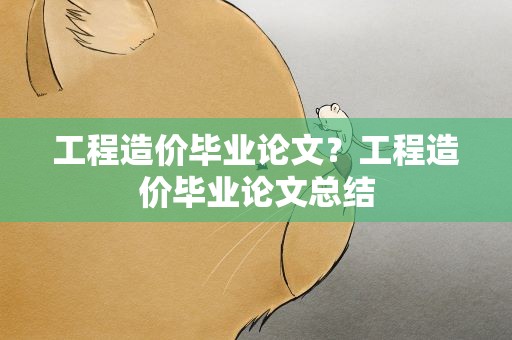 工程造价毕业论文？工程造价毕业论文总结