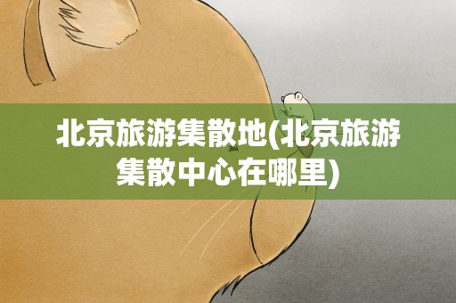 北京旅游集散地(北京旅游集散中心在哪里)