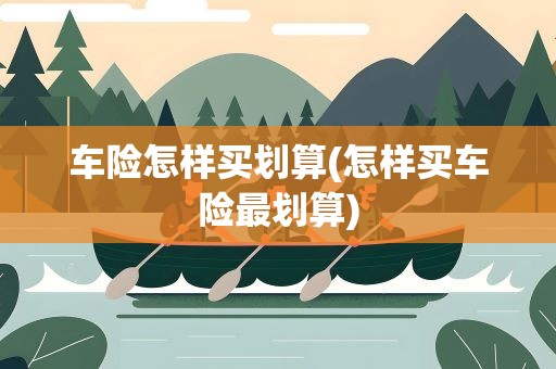 车险怎样买划算(怎样买车险最划算)
