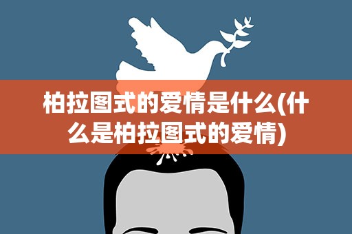 柏拉图式的爱情是什么(什么是柏拉图式的爱情)