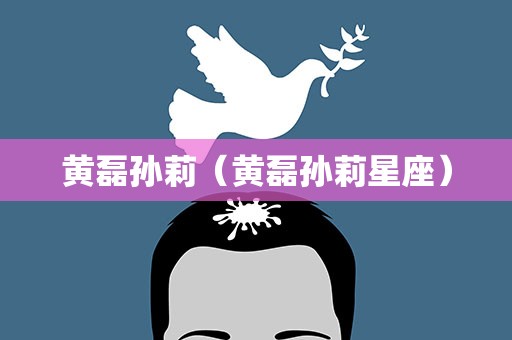 黄磊孙莉（黄磊孙莉星座）