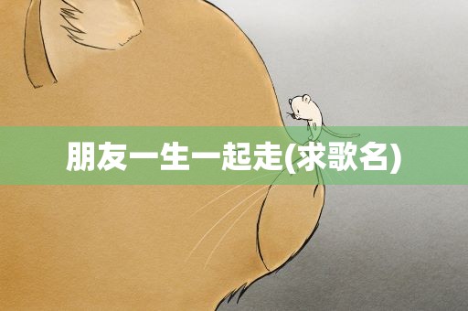 朋友一生一起走(求歌名)