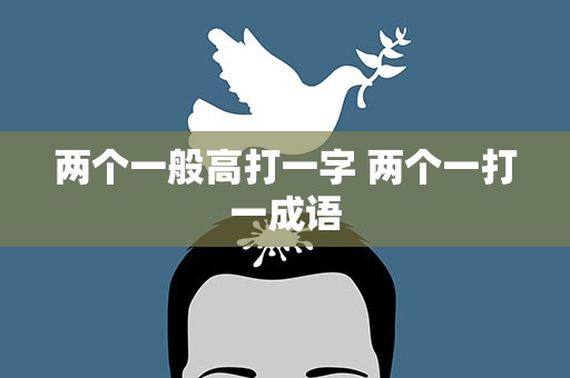 两个一般高打一字 两个一打一成语