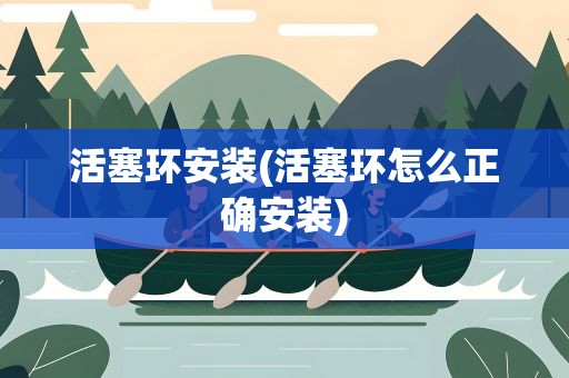 活塞环安装(活塞环怎么正确安装)
