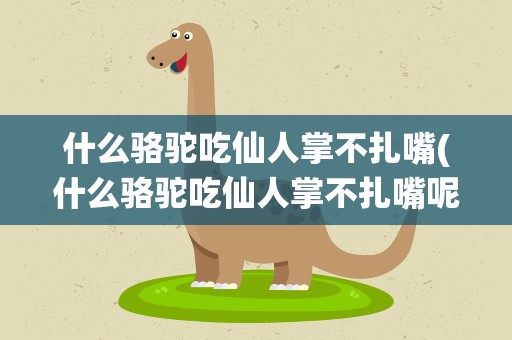 什么骆驼吃仙人掌不扎嘴(什么骆驼吃仙人掌不扎嘴呢)