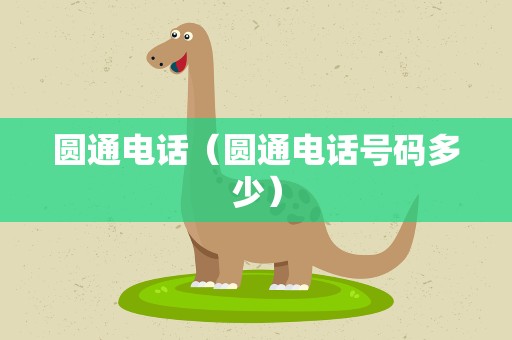 圆通电话（圆通电话号码多少）