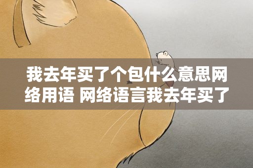 我去年买了个包什么意思网络用语 网络语言我去年买了个表什么意思