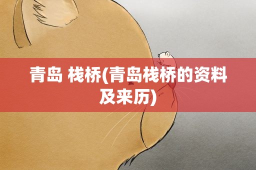 青岛 栈桥(青岛栈桥的资料及来历)