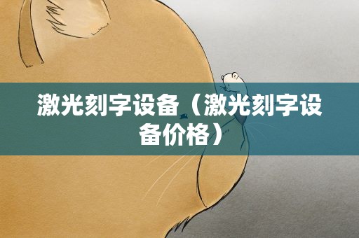 激光刻字设备（激光刻字设备价格）