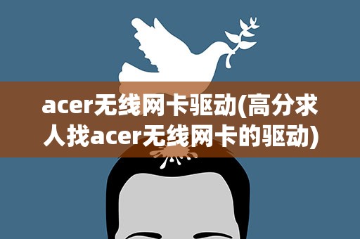 acer无线网卡驱动(高分求人找acer无线网卡的驱动)