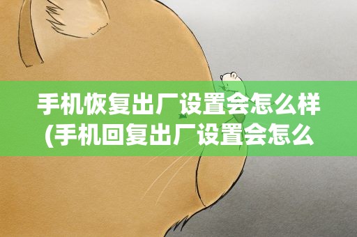 手机恢复出厂设置会怎么样(手机回复出厂设置会怎么样)