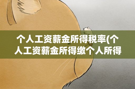 个人工资薪金所得税率(个人工资薪金所得缴个人所得税的税率是多少)