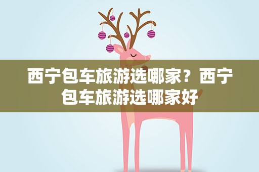 西宁包车旅游选哪家？西宁包车旅游选哪家好