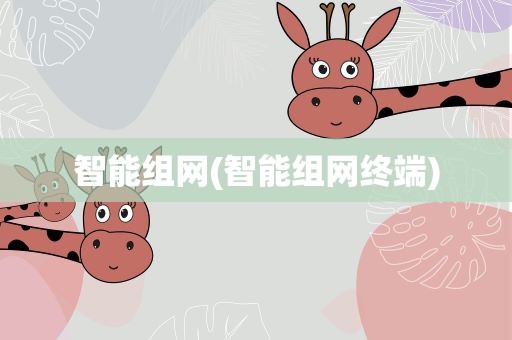 智能组网(智能组网终端)