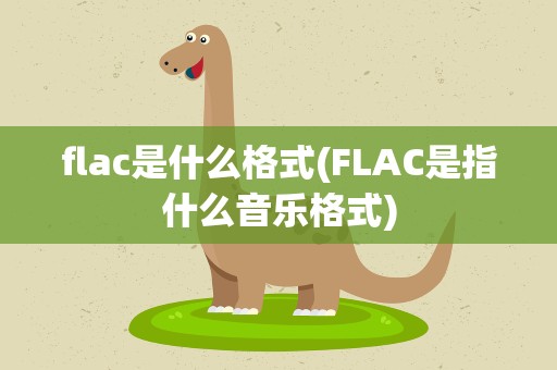 flac是什么格式(FLAC是指什么音乐格式)