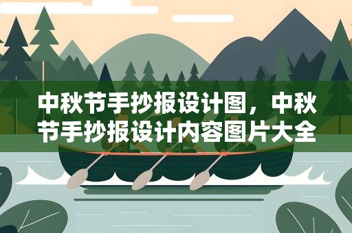 中秋节手抄报设计图，中秋节手抄报设计内容图片大全