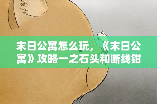 末日公寓怎么玩，《末日公寓》攻略一之石头和断线钳获得