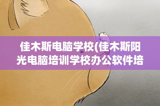 佳木斯电脑学校(佳木斯阳光电脑培训学校办公软件培训学费多少钱)