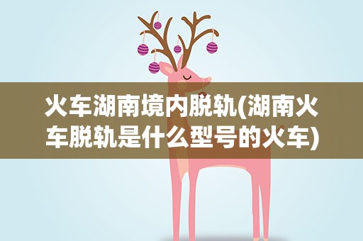 火车湖南境内脱轨(湖南火车脱轨是什么型号的火车)