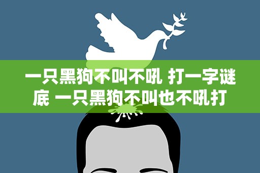 一只黑狗不叫不吼 打一字谜底 一只黑狗不叫也不吼打一字谜