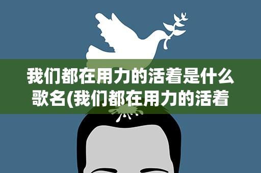 我们都在用力的活着是什么歌名(我们都在用力的活着歌曲原唱)