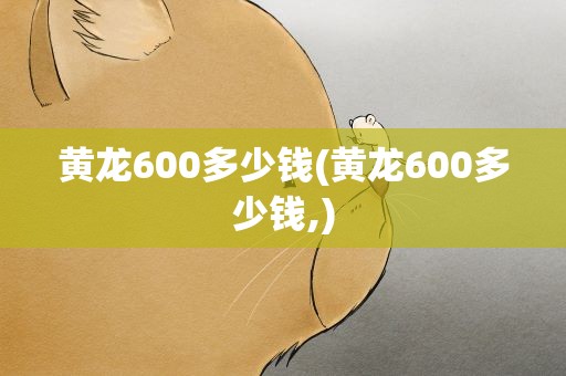 黄龙600多少钱(黄龙600多少钱,)