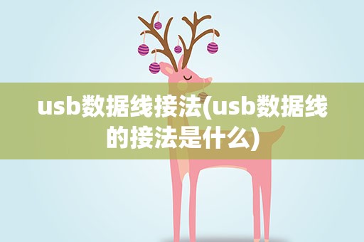 usb数据线接法(usb数据线的接法是什么)