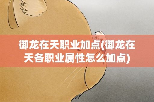 御龙在天职业加点(御龙在天各职业属性怎么加点)