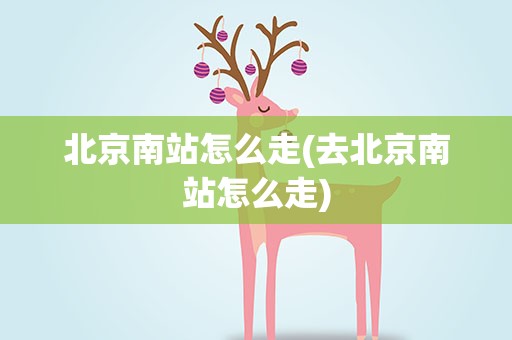 北京南站怎么走(去北京南站怎么走)