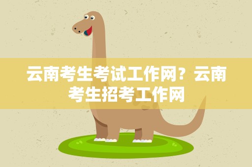 云南考生考试工作网？云南考生招考工作网